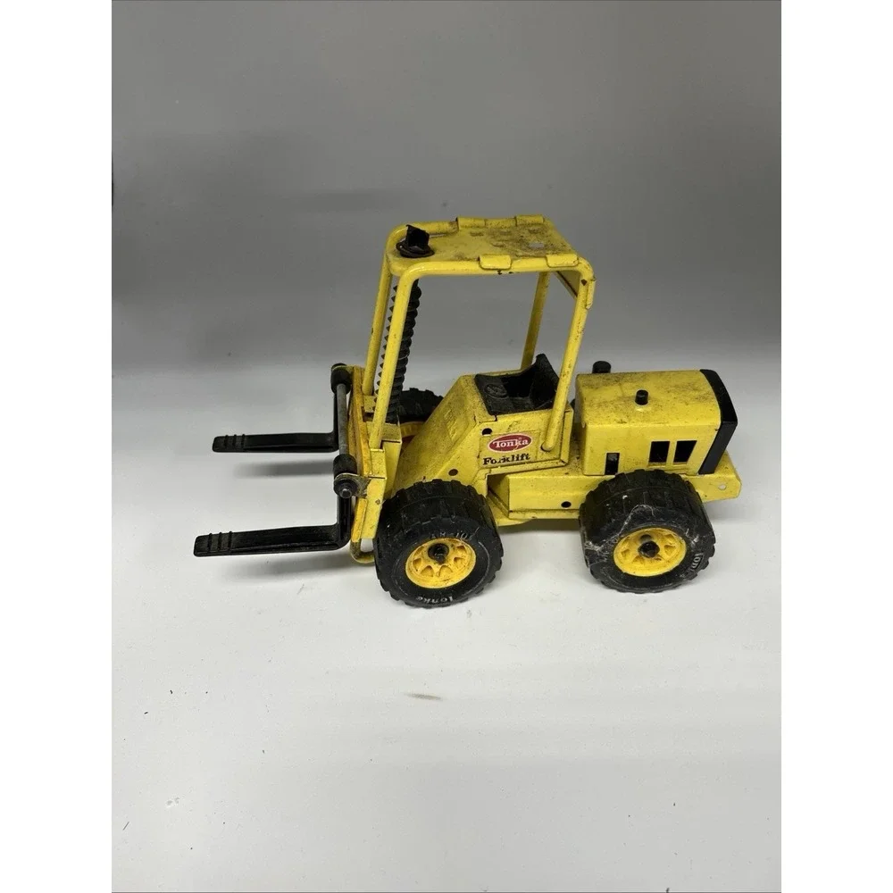 Mighty Tonka‎ Yellow Fork Lift XMB-975 VINTAGE Construction Toy
